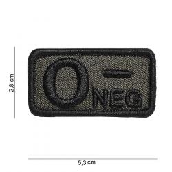 Patch tissu avec velcro « O- » vert