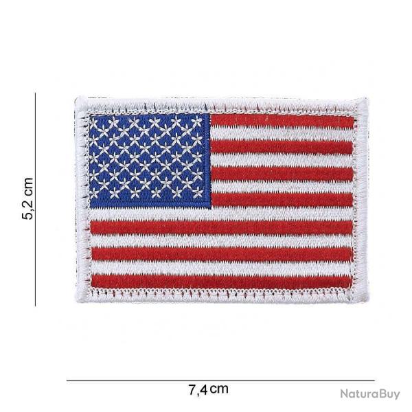 Patch tissu avec velcro Drapeau USA 