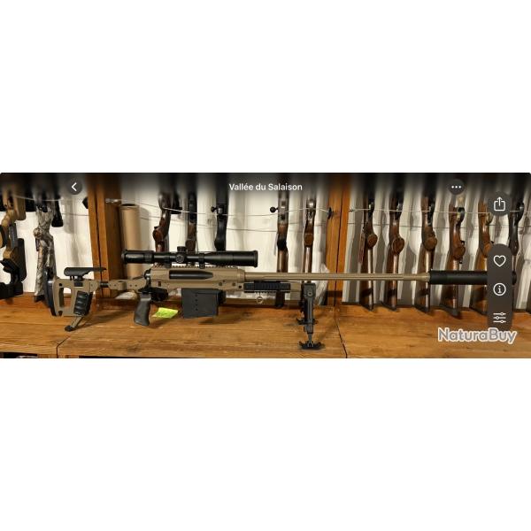 VOERE X4 - Carabine TLD modulable .338 LM, culasse à billes ambidextre + optique Vortex