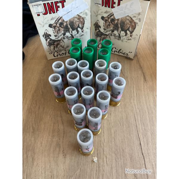 Lot de 22 chevrotines cal 12 9 et 12 gr