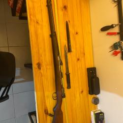 Carabine mauser avec baïonnette