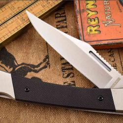 Couteau Rough Rider Lame Acier 8Cr13MoV Plaquettes G10 Lockback RR2707