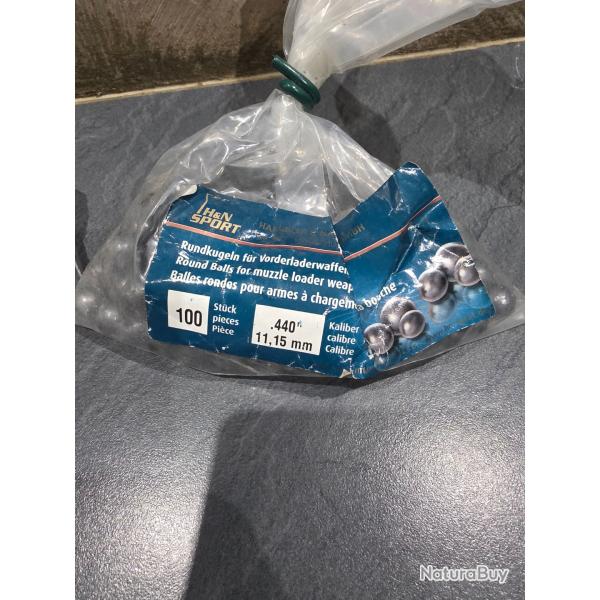 100 Munitions poudres noir en 44