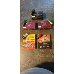 Lot de 5 boîte de 10 cartouches calibre  12