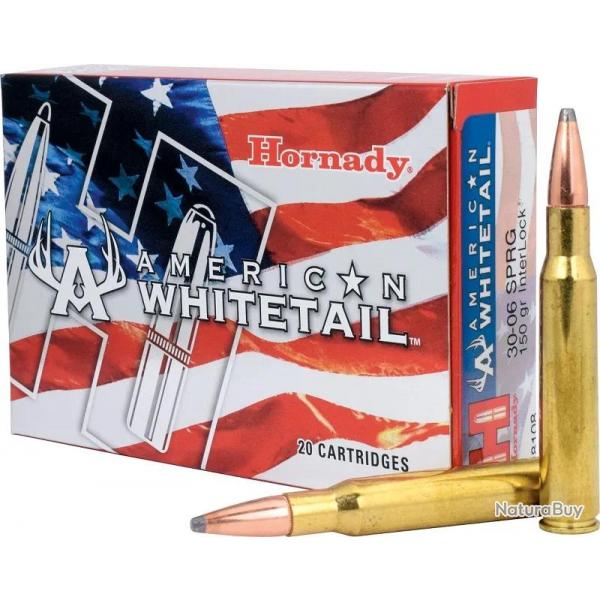 Balles Hornady American Whitetail 30-06 Sprg 150 gr