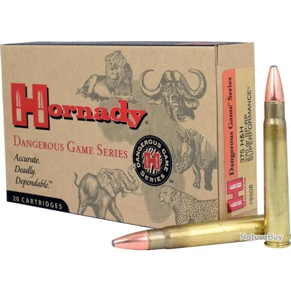 Balles Hornady Dangerous Game Series 375 HH 270 gr