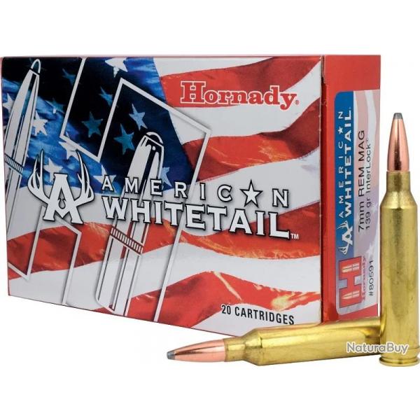 Balles Hornady American Whitetail 7 RM 139 gr