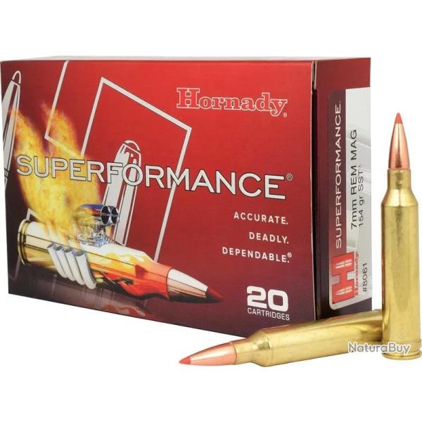 Balles Hornady Superformance SST 7 RM 154 gr