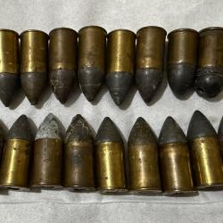 17 Cartouches de collection de calibre 11 mm 73