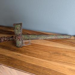 Très beau et grand kriss de Malaisie à lame damas