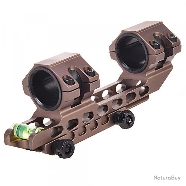 WESTHUNTER QD Support de Portée à Dégagement Rapide 25,4 / 30 mm (Base Picatinny 20 mm) Tan