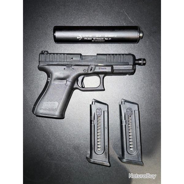 Glock 44 gen 5 filet + modrateur de son.