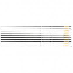 Flèche Avalon Tyro 4.2 en carbone (nouvelles) 1800 27" 1 plume orange 2 plumes blanches