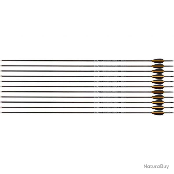 Flche Avalon Tyro 4.2 en carbone (nouvelles) 1800 27" 1 plume orange 2 plumes noires