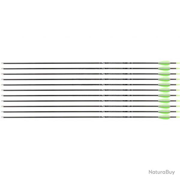 Flche Avalon Tyro 4.2 en carbone (nouvelles) 1100 28" 1 plume blanche 2 plumes vertes