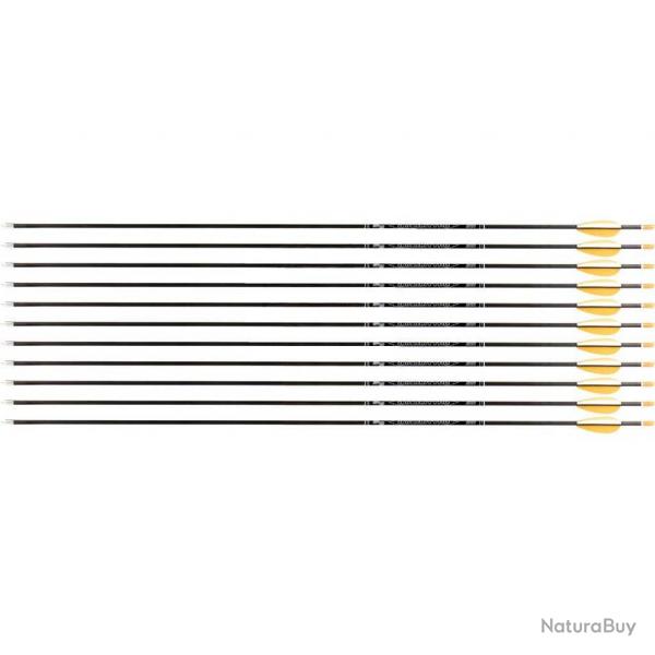 Flche Avalon Tyro 4.2 en carbone (nouvelles) 1100 28" 1 plume blanche 2 plumes oranges