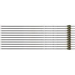 Flèche Avalon Tyro 4.2 en carbone (nouvelles) 1000 29" 1 plume jaune 2 plumes noires