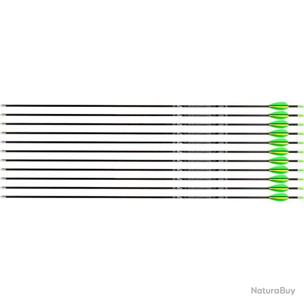 Flche Avalon Tyro 4.2 en carbone (nouvelles) 1000 29" 1 plume jaune 2 plumes vertes