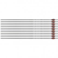 Flèche Avalon Tyro 4.2 en carbone (nouvelles) 900 29" 1 plume rouge 2 plumes noires