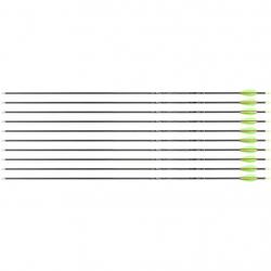 Flèche Avalon Tyro 4.2 en carbone (nouvelles) 800 30" 1 plume orange 2 plumes vertes