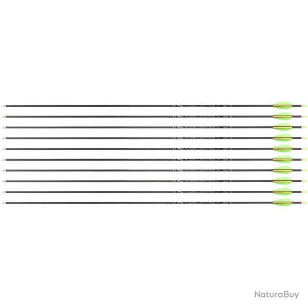 Flche Avalon Tyro 4.2 en carbone (nouvelles) 800 30" 1 plume orange 2 plumes vertes