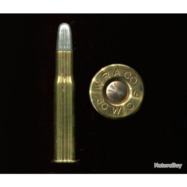 .30 WCF Winchester (30-30) - marque WRACo  30 WCF  - balle cuivre tam pointe arrondie