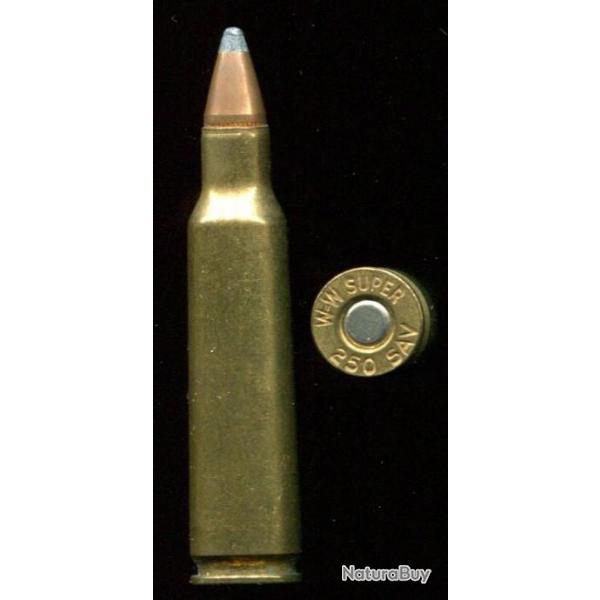.250 SAVAGE - marquage : NORMA Re 250 Sav - balle cuivre pointe plomb