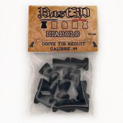 Ogive tir réduit .44 diabolo plastique - Pack de 10 - Bast3D