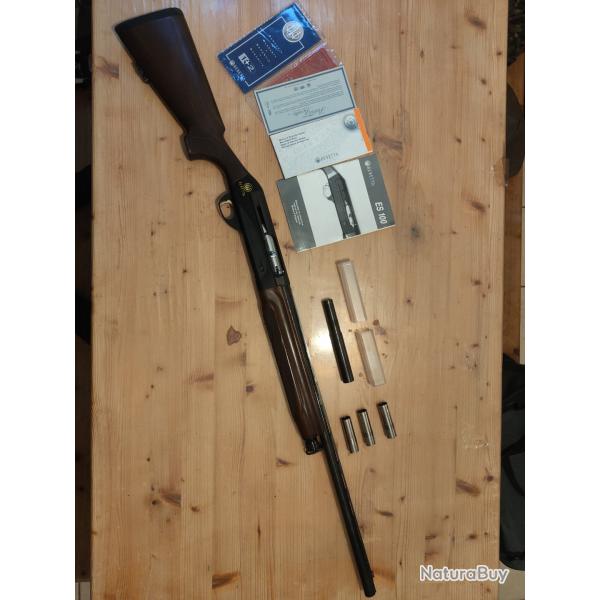 beretta bellmonte 2 avec rallonge de canon et 3 chokes interchangeables