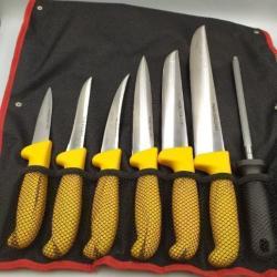 PRADEL EXCELLENCE THIERS SAC DE COUTELLERIE 7 PIECES CONVERTIBLE EN TABLIER 0205