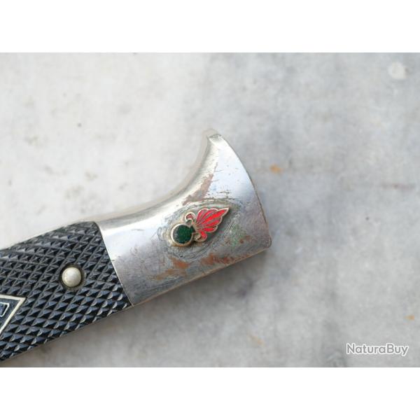 RARE couteau de la Légion Etrangère avec insigne LE Anton Wingen Jr - TIN25ETR004