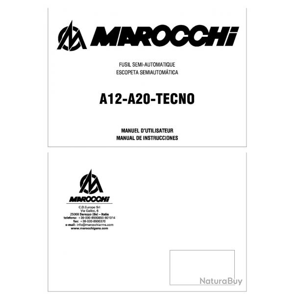 notice francais/italien fusil MAROCCHI A12 MAROCCHI A20 (envoi par mail) -VENDU PAR JEPERCUTE(m2562)