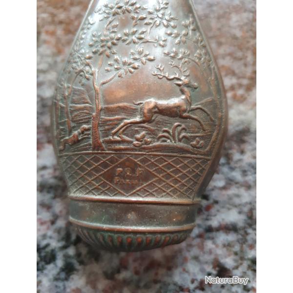 Poire en cuivre pour poudre noir