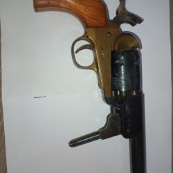 REVOLVER COLT NAVY 1851 CAL 36 POUDRE NOIR