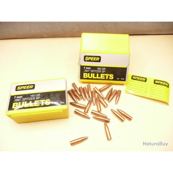 lot d'OGIVES SPEER  Calibre 7mm