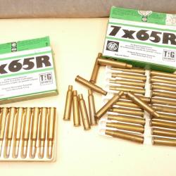 lot de balles et étui RWS calibre 7,65R