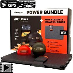 Sondeur GPS Deeper CHIRP+ 3D + Panneau Solaire 36W