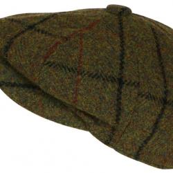 Casquette Gavroche Verte en Laine Carreaux Style Anglais Vintage Surwal Taille unique Vert