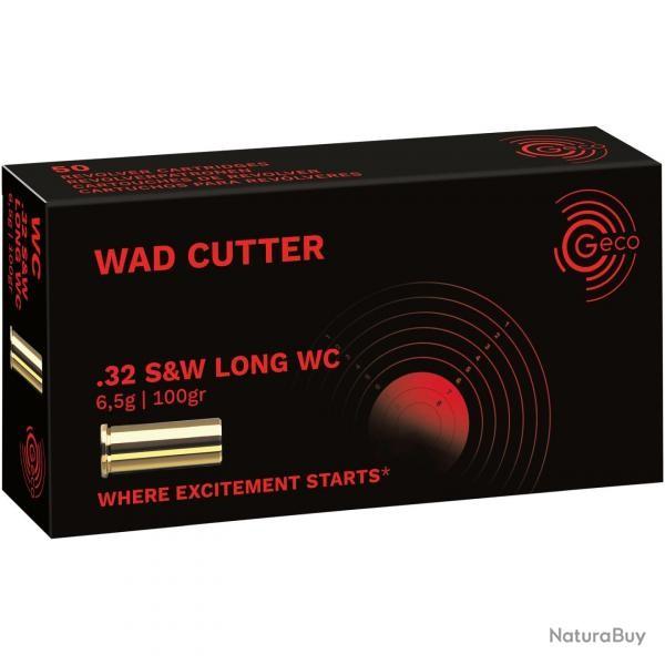 CARTOUCHES CAL .32 S&W LONG - WAD CUTTER - 100GR