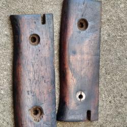 Paire de plaquettes d'origine pour baionnette 98k en noyer modèle sg 84 98