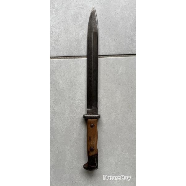 Baïonnette Mauser Prussienne 71/84 de 1888 avec son Fourreau - Marquage  Très Rare