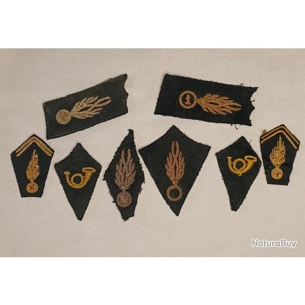 Divers pattes de col tenue Gendarmerie priode 40/50