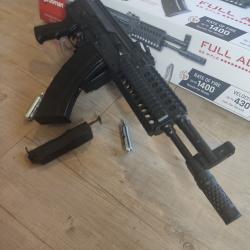 + 2 capsules co2 + 1 distributeur RELOAD CARABINE AK1 CO2 FULL AUTO BB'S 4.5 3J CROSMAN