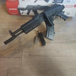 + 2 capsules co2 + 1 distributeur+ notice  RELOAD CARABINE AK1 CO2 FULL AUTO BB'S 4.5 3J CROSMAN