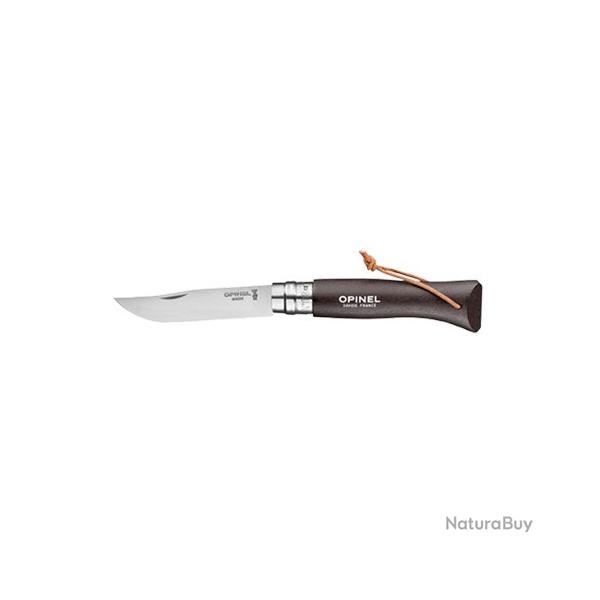 Couteau de poche Opinel Tradition Baroudeur N08 - Noir brun