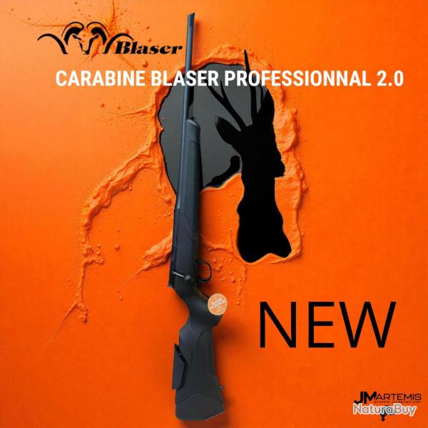 NOUVELLE Blaser R8 Professional 2.0 - Carabine de chasse haut de gamme en stock chez JMARTEMIS Noir 