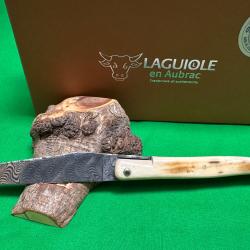 laguiole tour Eiffel numéroté en damas et ivoire de mammouth