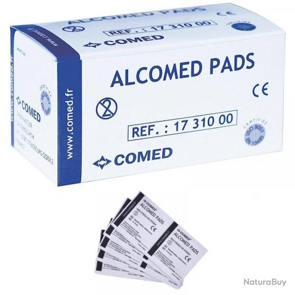 Tampon imprégné à l'alcool Comed Alcomed Pads