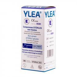 Boite de 50 sachets de compresses stériles non tissées YLEA 7,5x7,5cm