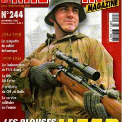 Militaria magazine 244, blouses camouflées, baionnettes us army,conscription années 30, artillerie,